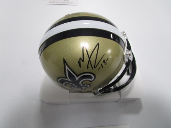 Michael Thomas of the New Orleans Saints signed autographed mini football helmet PAAS COA 206