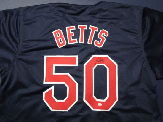 Mookie Betts of the Boston Red Sox signed autographed baseball jersey PAAS COA 369