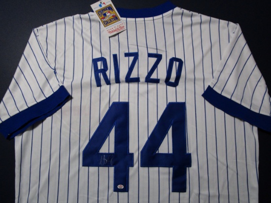 Anthony Rizzo of the Chicago Cubs signed autographed baseball jersey PAAS COA 659