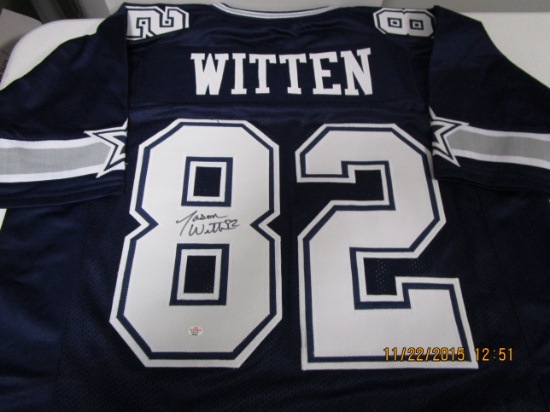 Jason Witten of the Dallas Cowboys signed autographed football jersey PAAS COA 603