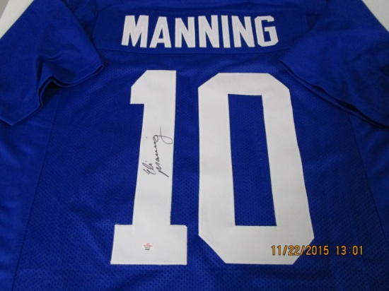 Eli Manning of the New York Giants signed autographed football jersey PAAS COA 588