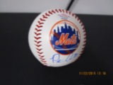 Pete Alonzo of the NY Mets signed autographed logo baseball PAAS COA 093