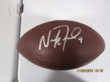 Nick Foles of the Chicago Bears signed autographed brown football AAA COA 093