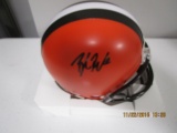 Baker Mayfield of the Cleveland Browns signed autographed mini football helmet PAAS COA 457