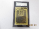 Joe Sewell 1982 Baseball Hall of Fame Metallic Plaque Card SGC Authentic slabbed