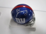 Eli Manning of the New York Giants signed autographed mini football helmet PAAS COA 194