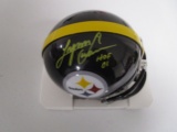 Lynn Swann of the Pittsburgh Steelers signed autographed mini football helmet PAAS COA 237