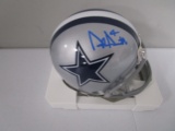 Dak Prescott of the Dallas Cowboys signed autographed mini football helmet PAAS COA 176