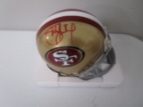 Steve Young of the San Francisco 49ers signed autographed mini football helmet PAAS COA 263