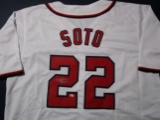 Juan Soto of the Washington Nationals signed autographed baseball jersey PAAS COA 162