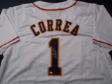 Carlos Correa of the Houston Astros signed autographed baseball jersey PAAS COA 255