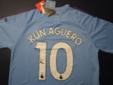 Sergio Kun Aguero signed autographed soccer jersey PAAS COA 528