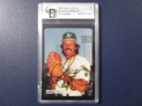 Dennis Eckersley Oakland A's signed autographed 1988 Mothers Cookies slabbed GA Authentic Auto