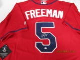 Freddie Freeman of the Atlanta Braves signed autographed baseball jersey PAAS COA 419