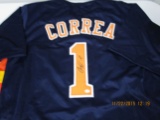 Carlos Correa of the Houston Astros signed autographed baseball jersey PAAS COA 183