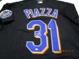 Mike Piazza of the New York Mets signed autographed baseball jersey PAAS COA 405