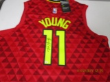 Trae Young of the Atlanta Hawks signed autographed basketball jersey PAAS COA 568