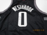 Russell Westbrook of the Houston Rockets signed autographed basketball jersey PAAS COA 448