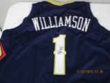 Zion Williamson of the New Orleans Pelicans signed autographed basketball jersey PAAS COA 495