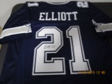 Ezekiel Elliott of the Dallas Cowboys signed autographed football jersey PAAS COA 022