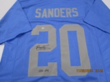 Barry Sanders of the Detroit Lions signed autographed football jersey PAAS COA 168