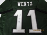 Carson Wentz of the Philadelphia Eagles signed autographed football jersey PAAS COA 460