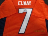John Elway of the Denver Broncos signed autographed football jersey PAAS COA 643