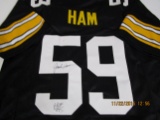 Jack Ham of the Pittsburgh Steelers signed autographed football jersey PAAS COA 620