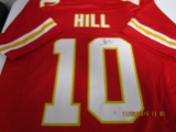 Tyreek Hill of the Kansas City Chiefs signed autographed football jersey PAAS COA 182