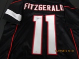 Larry Fitzgerald of the Arizona Cardinals signed autographed football jersey PAAS COA 457