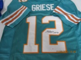 Bob Griese of the Miami Dolphins signed autographed football jersey PAAS COA 445