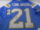 Ladainian Tomlinson of the San Diego Chargers signed autographed football jersey PAAS COA 134