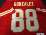 Tony Gonzalez of the Kansas City Chiefs signed autographed football jersey PAAS COA 145
