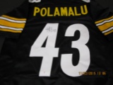 Troy Polamalu of the Pittsburgh Steelers signed autographed football jersey PAAS COA 201