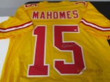 Patrick Mahomes of the Kansas City Chiefs signed autographed football jersey PAAS COA 175