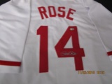 Pete Rose of the Cincinnati Reds signed autographed baseball jersey CA COA 440
