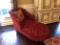 Elegant Red Chaise Lounger