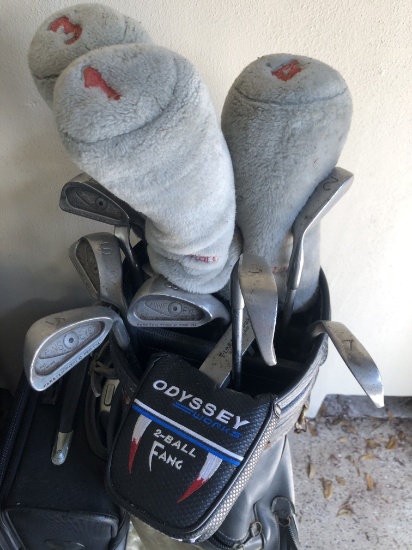 Set of Golf Clubs and Bag