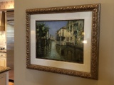 Framed and Matted Venetian Scene