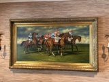 Large Horse Racing Photo