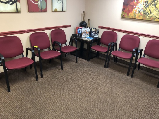 (11) Burgundy Client Chairs