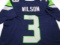 Russell Wilson of the Seattle Seahawks signed autographed football jersey PAAS COA 390