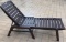 (2) Reclining/Adjustable Wood Lounge Chaises