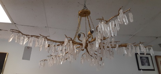 Forest Light Gold Chandelier Currey and Company