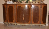 ANTIQUE  5' X 10'  CABINET  W/ONYX  TOP