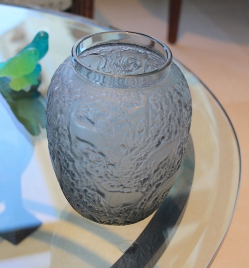 LALIQUE VASE SIGNED