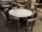 (2) Large 8 Seater Round Top Tables