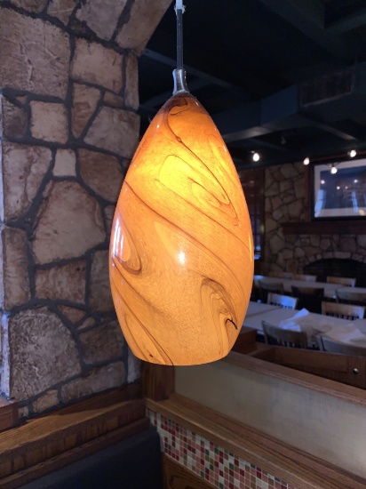 (12) Murano Style Hanging Light