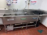 10' Long, S/S Sink, Dble Facets, Dble Drain Tables