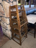 (5) Wooden High Chairs and 1 Booster Chair